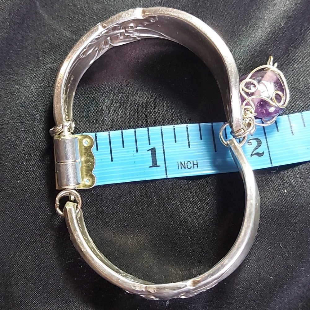Vintage Artisan Bracelet made from Silver Flatwear - Picture 13 of 16